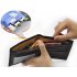This wireless earphone receiver kit is extremely well hidden and next to impossible to detect   Its receiver is hidden inside a real designer wallet and    