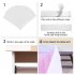 Thread Ribbon Table Skirt with LED Light for Wedding Party Decoration white 6FT 30in