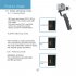 Three Axis Handheld Smartphone Gimbal Stabilizer Mobile Phone Balancer Counterweight Photography black