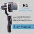 Three Axis Handheld Smartphone Gimbal Stabilizer Mobile Phone Balancer Counterweight Photography black