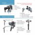 Three Axis Handheld Smartphone Gimbal Stabilizer Mobile Phone Balancer Counterweight Photography black