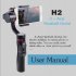 Three Axis Handheld Smartphone Gimbal Stabilizer Mobile Phone Balancer Counterweight Photography black