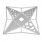 Three dimensional Triangular Tower Metal Dies Cutting for Scrapbooking Party DIY Decorative New 2019