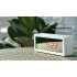 Three setting alarm clock  whose face is a highly polished mirror allowing you to check the time while also taking a quick peek at your beautiful self  