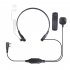 Throat Microphone Mic Air Tube Headset Earpiece for Baofeng Walkie Talkie CB Radio UV 5R UV B5 GT 3TP UV 5X Black