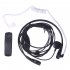 Throat Microphone Mic Air Tube Headset Earpiece for Baofeng Walkie Talkie CB Radio UV 5R UV B5 GT 3TP UV 5X Black