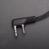 Throat Microphone Mic Air Tube Headset Earpiece for Baofeng Walkie Talkie CB Radio UV 5R UV B5 GT 3TP UV 5X Black
