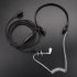 Throat Microphone Mic Air Tube Headset Earpiece for Baofeng Walkie Talkie CB Radio UV 5R UV B5 GT 3TP UV 5X Black