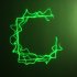 Throw the party of the year with this single strong laser that displays random patterns in sync with the  beat of the music 