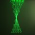 Throw the party of the year with this single strong laser that displays random patterns in sync with the  beat of the music 