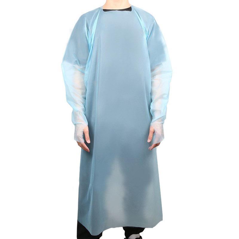 Thumb Buckle Sleeve Apron Gown Waterproof Protective Apron For Spray Painting Decorating Clothes Coverall Suit One size