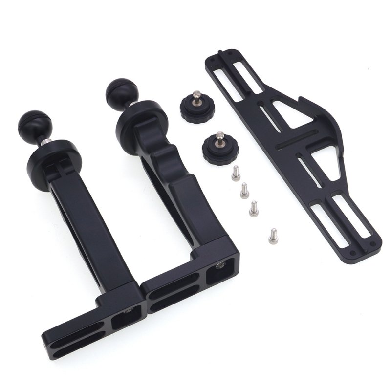 Aluminium Alloy Tray Stabilizer Rig for Underwater Camera Housing Case Diving Tray Mount for GoPro DSLR Smartphones 
