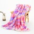 Tie dye Throw Blanket Long Hair Fuzzy Decorative Blankets for Couch Sofa Bed Sleeping purple  130 160cm