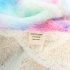 Tie dye Throw Blanket Long Hair Fuzzy Decorative Blankets for Couch Sofa Bed Sleeping blue  130 160cm