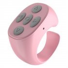 Tik Tok Ring Remote Control Portable Bluetooth Mobile Phone Selfie Timer Page Turner Controller pink