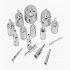 Tile Hole Saw Set 4mm 50mm Corrosion Resistant High Precision Wear resistant Carbon Steel Diamond Drill Bit 6 50mm