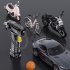 Tire Inflator Portable Air Compressor Automatic Rechargeable 11 1V Battery Powered with 1 64 Ft Inflation Line pointer model