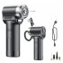 Tire Inflator Portable Air Compressor Night Lighting Cordless Portable Air Pump for Car Motorcycle E Bike Ball Black