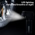 Tire Inflator Portable Air Compressor Night Lighting Cordless Portable Air Pump for Car Motorcycle E Bike Ball Black