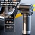 Tire Inflator Portable Air Compressor Night Lighting Cordless Portable Air Pump for Car Motorcycle E Bike Ball Black