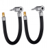 Tire Inflator Pump Hose Adapter for Twist On Convert to Lock On Connection 10CM