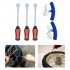 Tire Lever Tool Spoon   Wheel Rim Protectors Tool Kit for Motorcycle Bike Tire Changing Removing 3 tools   2 beige protective sleeves