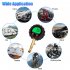 Tire Pressure Gauge 3 255PSI Heavy Duty Backlight LCD Display Digital Air Pressure Gauge For Car Trucks Bikes black