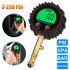 Tire Pressure Gauge 3 255PSI Heavy Duty Backlight LCD Display Digital Air Pressure Gauge For Car Trucks Bikes black