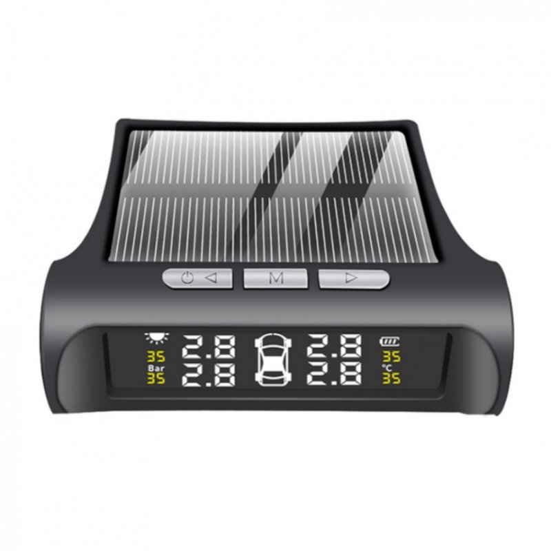 Tire Pressure Monitoring Systems Solar Car Digital Display Wireless Solar Power