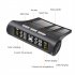 Tire Pressure Monitoring Systems Solar Car Digital Display Wireless Solar Power with Real Time Monitor Black