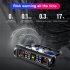 Tire Pressure Monitoring Systems Solar Car Digital Display Wireless Solar Power with Real Time Monitor Black