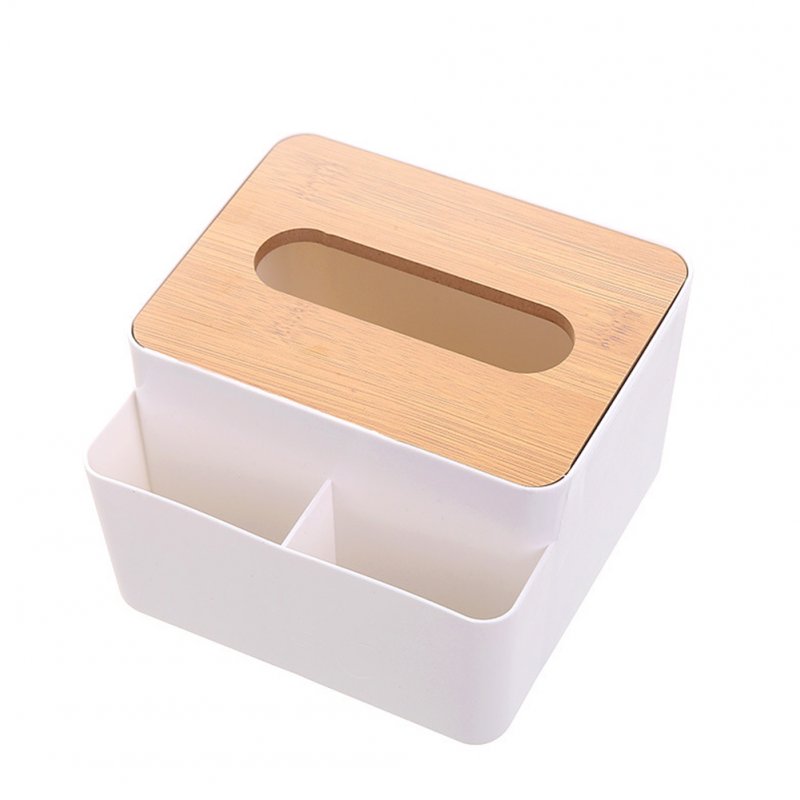Tissue Box Home Multi-function Storage Living Room Coffee Table Wooden Napkins Holder