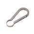 Titanium Alloy Mini Hang Buckle Hanging Elastic Push Button Key Ring EDC Backpack Buckle Blue  small  36mm long 