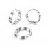 Titanium Steel Anti Snore Ring Acupressure Natural Treatment Against Snoring Stopper Device Finger Ring Sleep Health Care