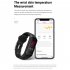 Tk30 Smart Watch 0 96 Inch Ips Screen Non invasive Blood Sugar Monitoring Sports Fitness Bracelet Black
