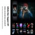 Tk30 Smart Watch 0 96 Inch Ips Screen Non invasive Blood Sugar Monitoring Sports Fitness Bracelet Blue