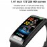Tk70 Smart Watch 1 47 inch Fitness Tracker Waterproof Heart Rate Sleep Blood Pressure Monitor Smartwatch Black Tape