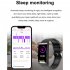 Tk70 Smart Watch 1 47 inch Fitness Tracker Waterproof Heart Rate Sleep Blood Pressure Monitor Smartwatch Black Tape