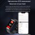 Tk70 Smart Watch 1 47 inch Fitness Tracker Waterproof Heart Rate Sleep Blood Pressure Monitor Smartwatch Black Tape