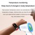 Tk70 Smart Watch 1 47 inch Fitness Tracker Waterproof Heart Rate Sleep Blood Pressure Monitor Smartwatch Black Tape