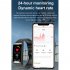 Tk70 Smart Watch 1 47 inch Fitness Tracker Waterproof Heart Rate Sleep Blood Pressure Monitor Smartwatch Black Tape
