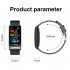 Tk70 Smart Watch 1 47 inch Fitness Tracker Waterproof Heart Rate Sleep Blood Pressure Monitor Smartwatch Black Tape