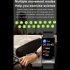 Tk70 Smart Watch 1 47 inch Color Screen Fitness Tracker Waterproof Sleep Blood Pressure Monitor Smartwatch Black Belt