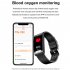 Tk70 Smart Watch 1 47 inch Color Screen Fitness Tracker Waterproof Sleep Blood Pressure Monitor Smartwatch Black Belt