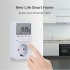 Tm519 Ac 230v Kitchen Timer Switch Socket Lcd Screen Digital Programmable Socket With Countdown Function UK plug