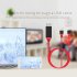 To HDMI 1080P TV Adapter Cable HD for Samsung Galaxy S7   S8   S8 Plus red