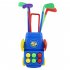 Toddler Golf Set Portable Golf Club Set With Clubs Balls Practice Holes Indoor Outdoor Sports Toys For Boys Girls Gifts Blue As shown