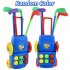 Toddler Golf Set Portable Golf Club Set With Clubs Balls Practice Holes Indoor Outdoor Sports Toys For Boys Girls Gifts Blue As shown