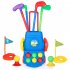 Toddler Golf Set Portable Golf Club Set With Clubs Balls Practice Holes Indoor Outdoor Sports Toys For Boys Girls Gifts Blue As shown