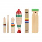 Toddler Musical Instruments Set Wooden Percussion Instruments Preschool Education Early Learning Musical Instruments Rhythm Training Toy Kids Children 4 piece Set